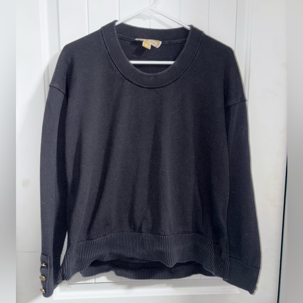 Black Michael Kors long sleeve shirt